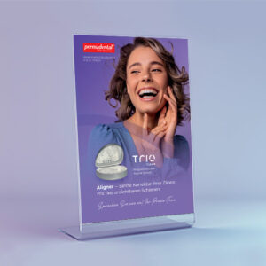 Kostenlos: Praxisaufsteller – TrioClear™ Aligner