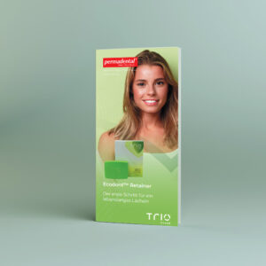 Kostenlos: 25x Patientenflyer – TrioClear™ – Ecodont™ Retainer